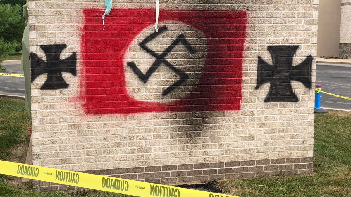 someone-spray-painted-a-nazi-flag-at-an-indiana-synagogue-gov-says-now