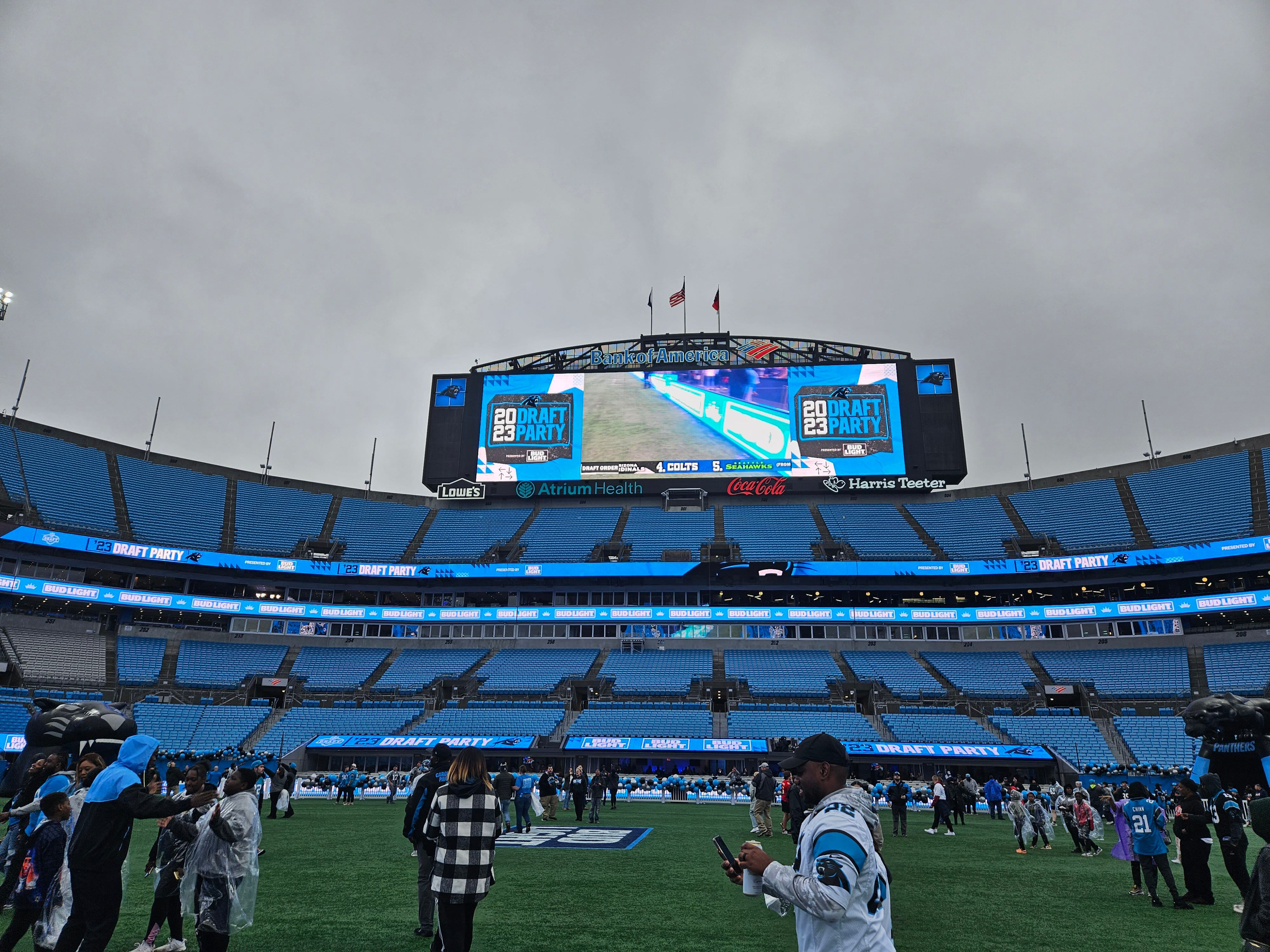 Panthers host 2023 NFL Draft party at Bank of America Stadium