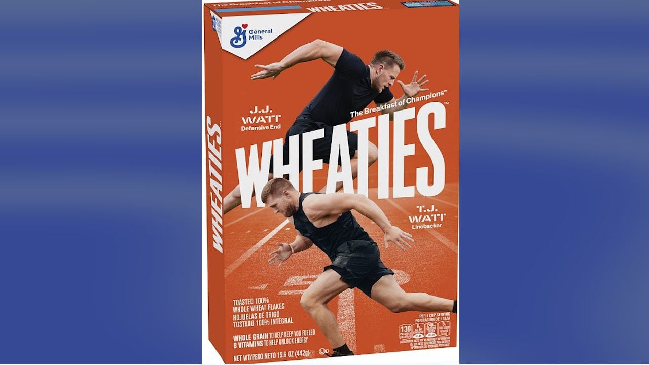 NFL's Watt brothers make history on Wheaties box