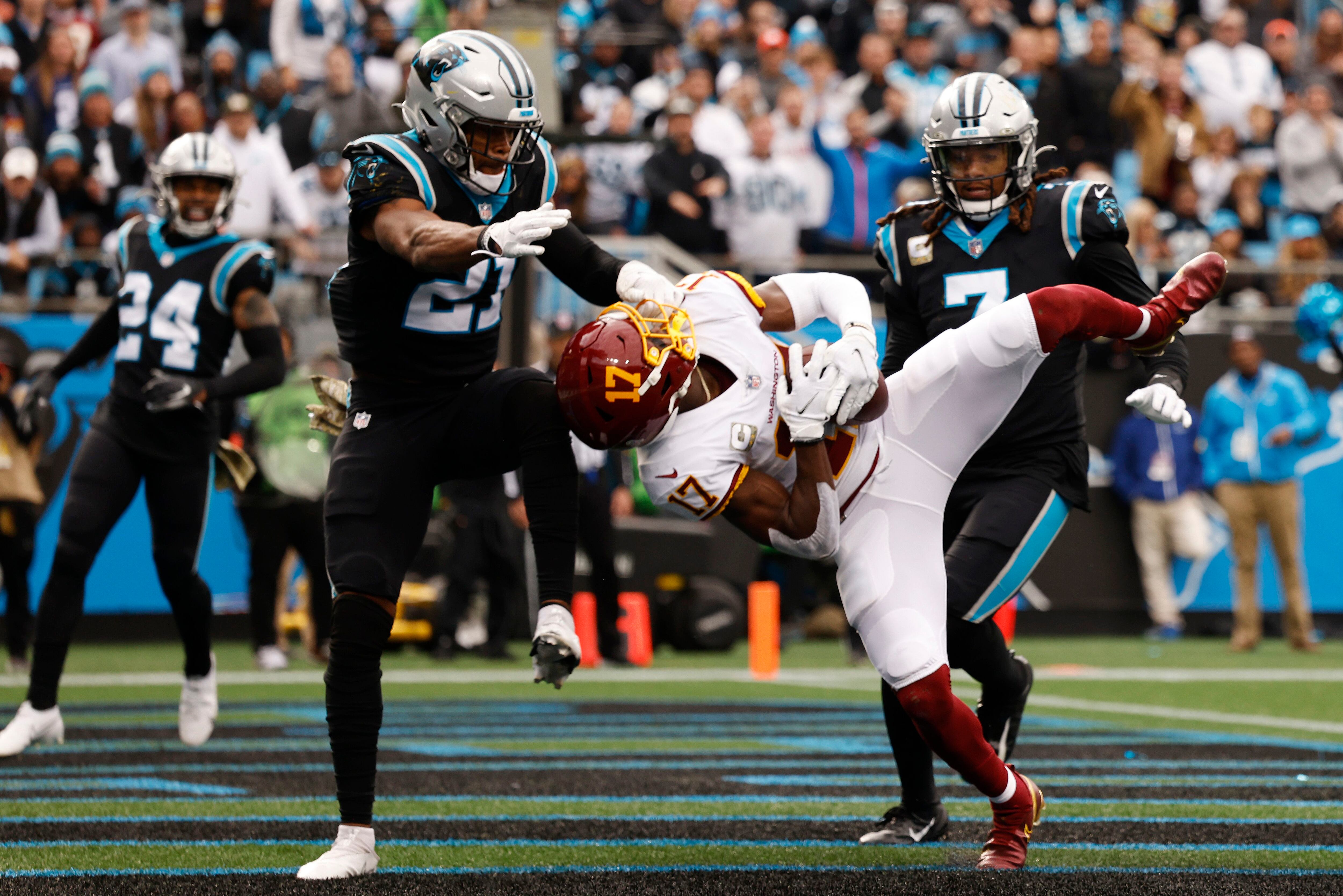 Taylor Heinicke, Washington spoil Cam Newton's homecoming 27-21