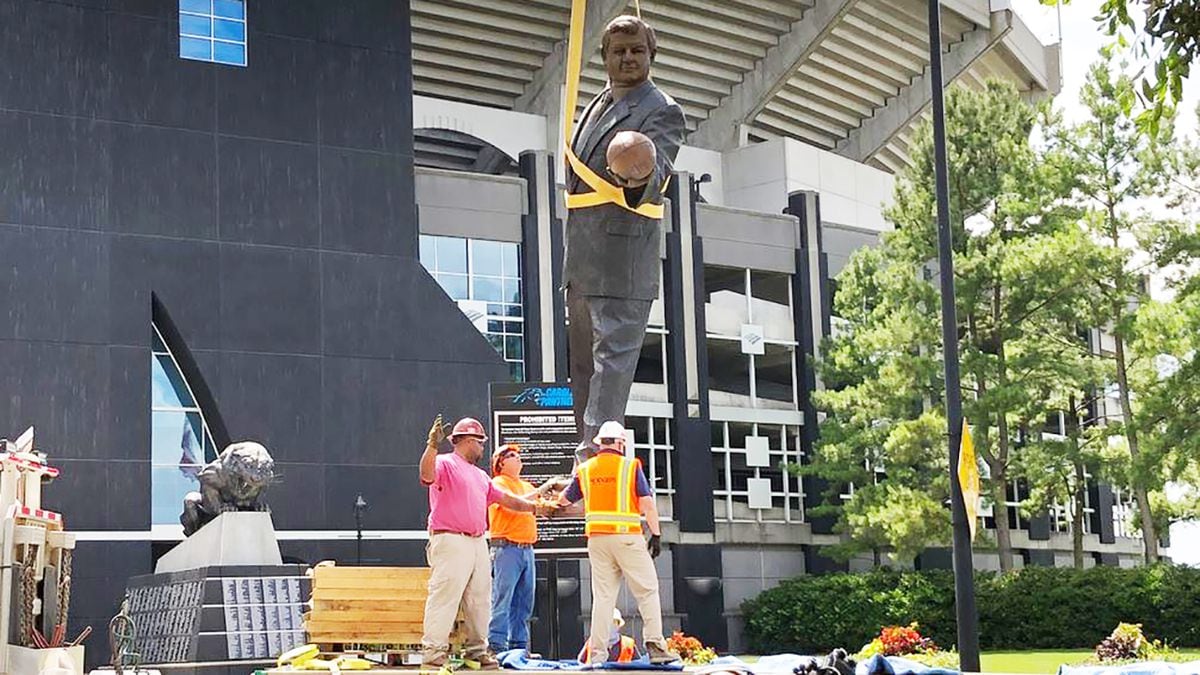 Jerry Richardson statue removed from outside Bank of America Stadium