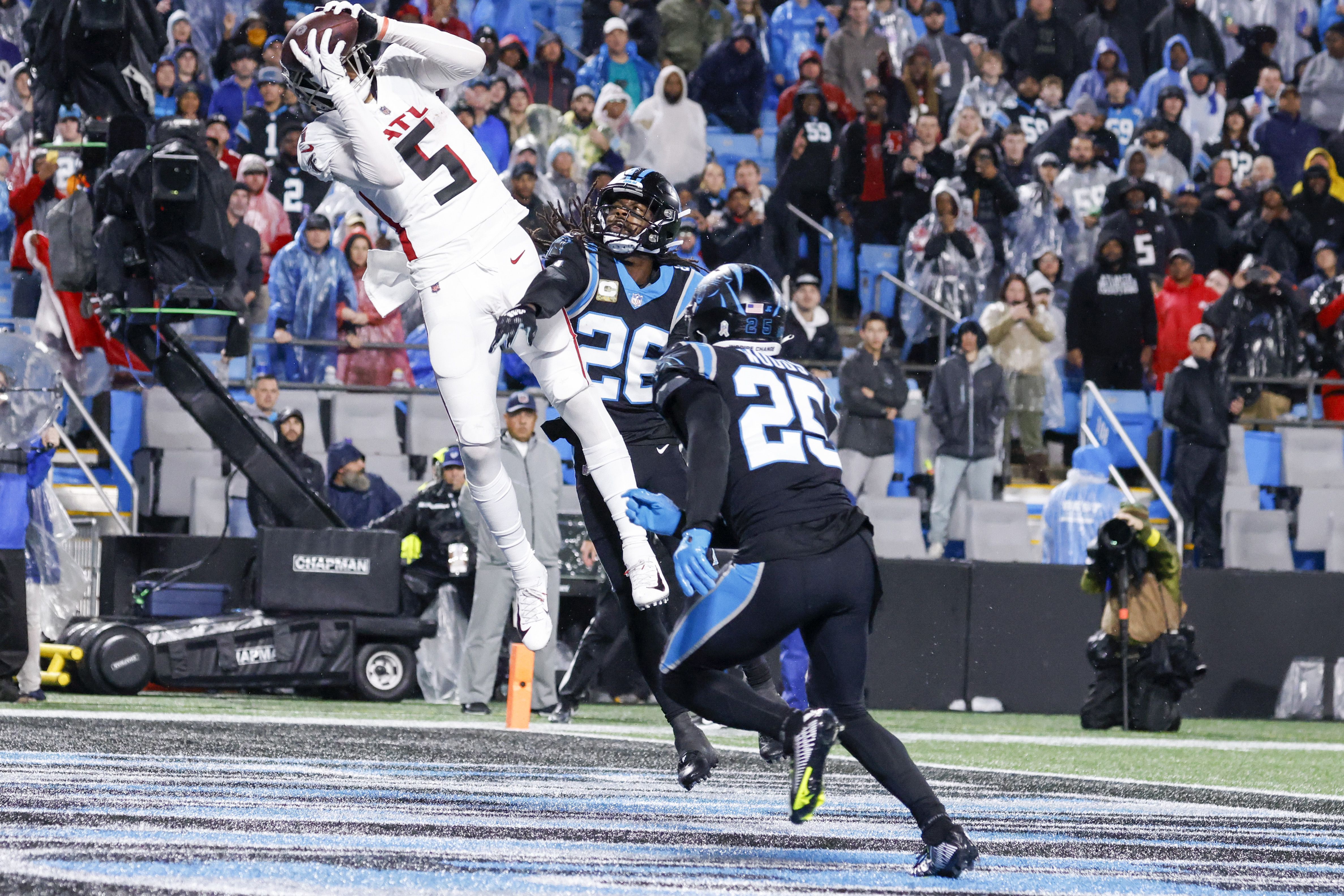 Carolina Panthers run riot over Atlanta Falcons in rain-soaked affair, NFL