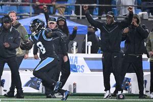 Carolina Panthers run riot over Atlanta Falcons in rain-soaked affair, NFL