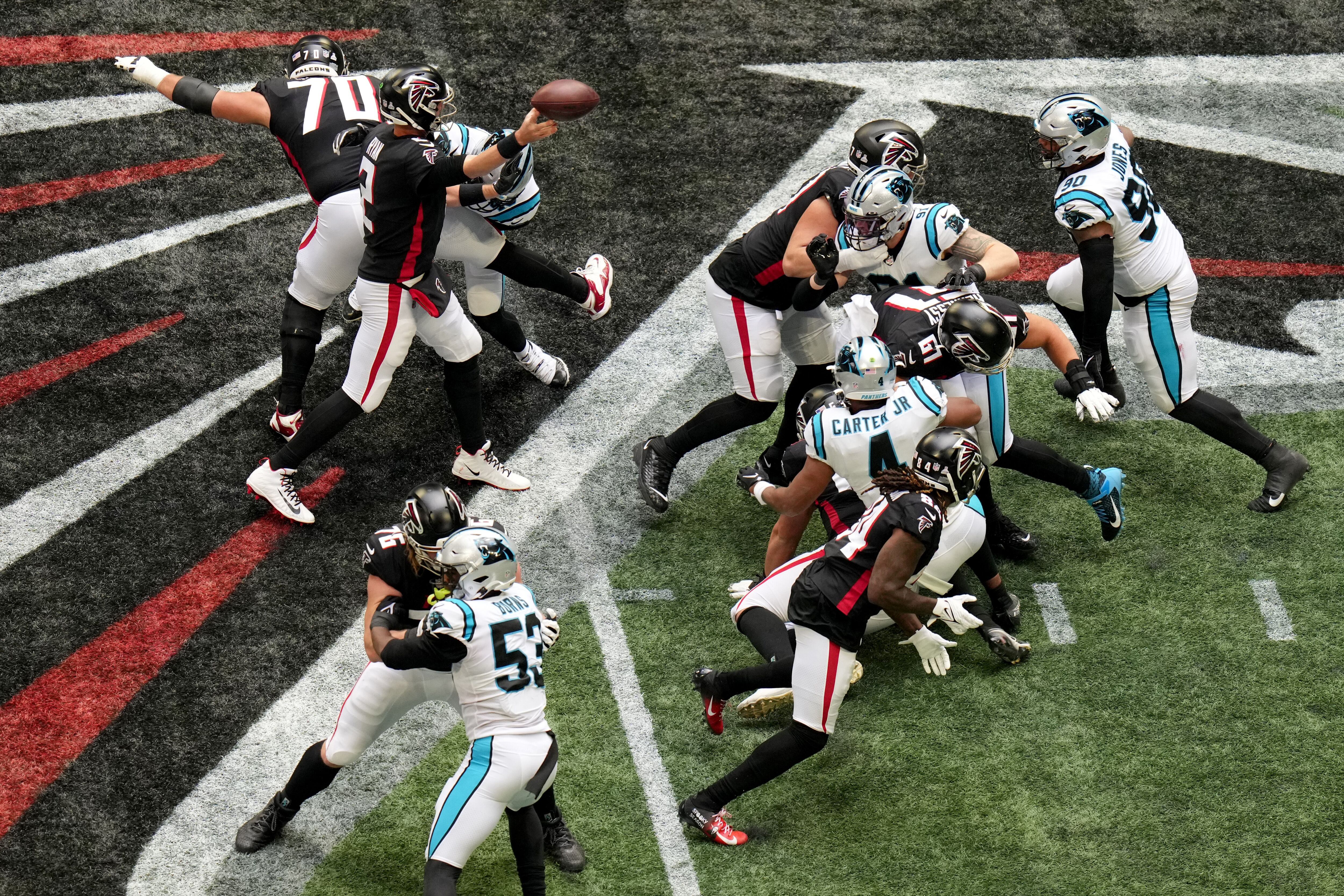 Defense shines, Panthers snap skid by beating Falcons 19-13