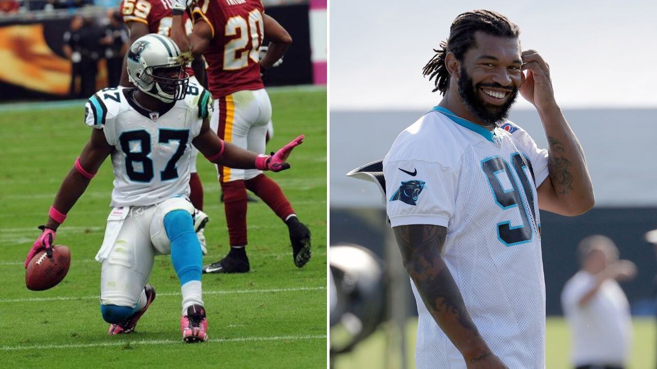 WATCH: Panthers Hall of Honor members welcome Julius Peppers, Muhsin  Muhammad