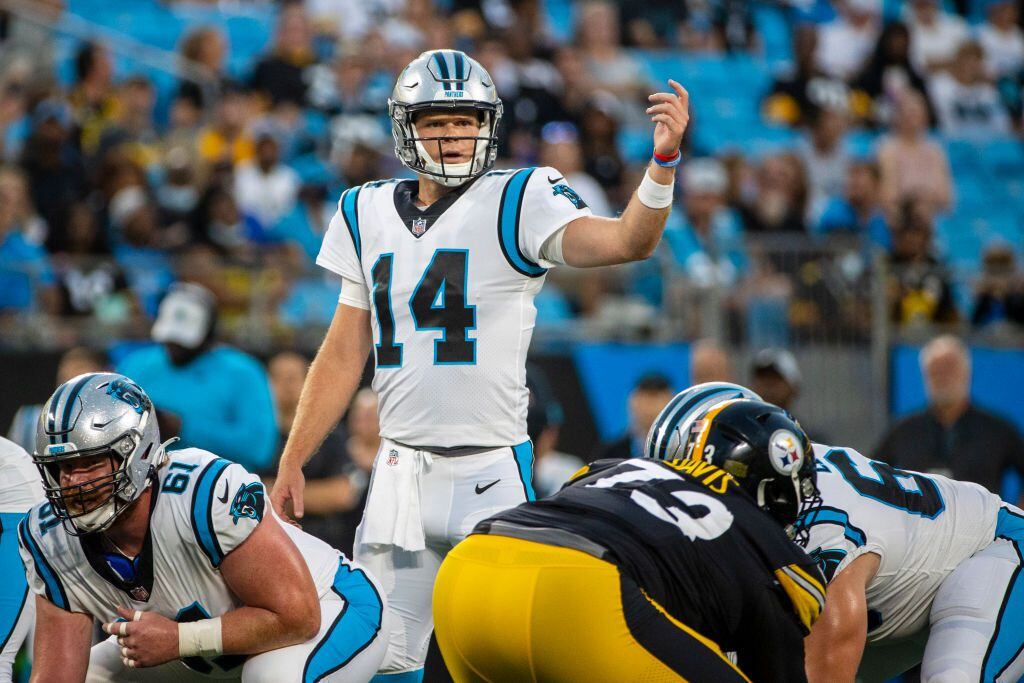 Darnold throws 2 TDs, Panthers smother Steelers backups 34-9