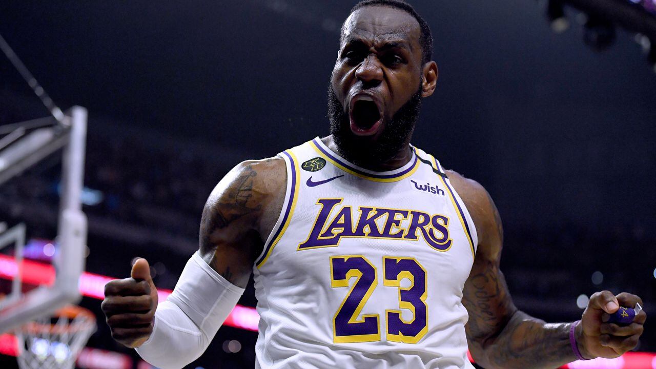 LeBron James: Los Angeles Lakers forward fined $15,000 for 'obscene  gesture' celebration