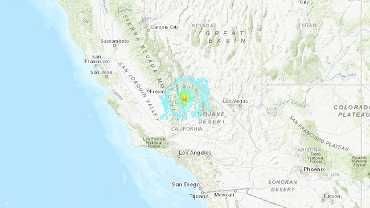 5 8 Magnitude Earthquake Shakes Part Of Central California