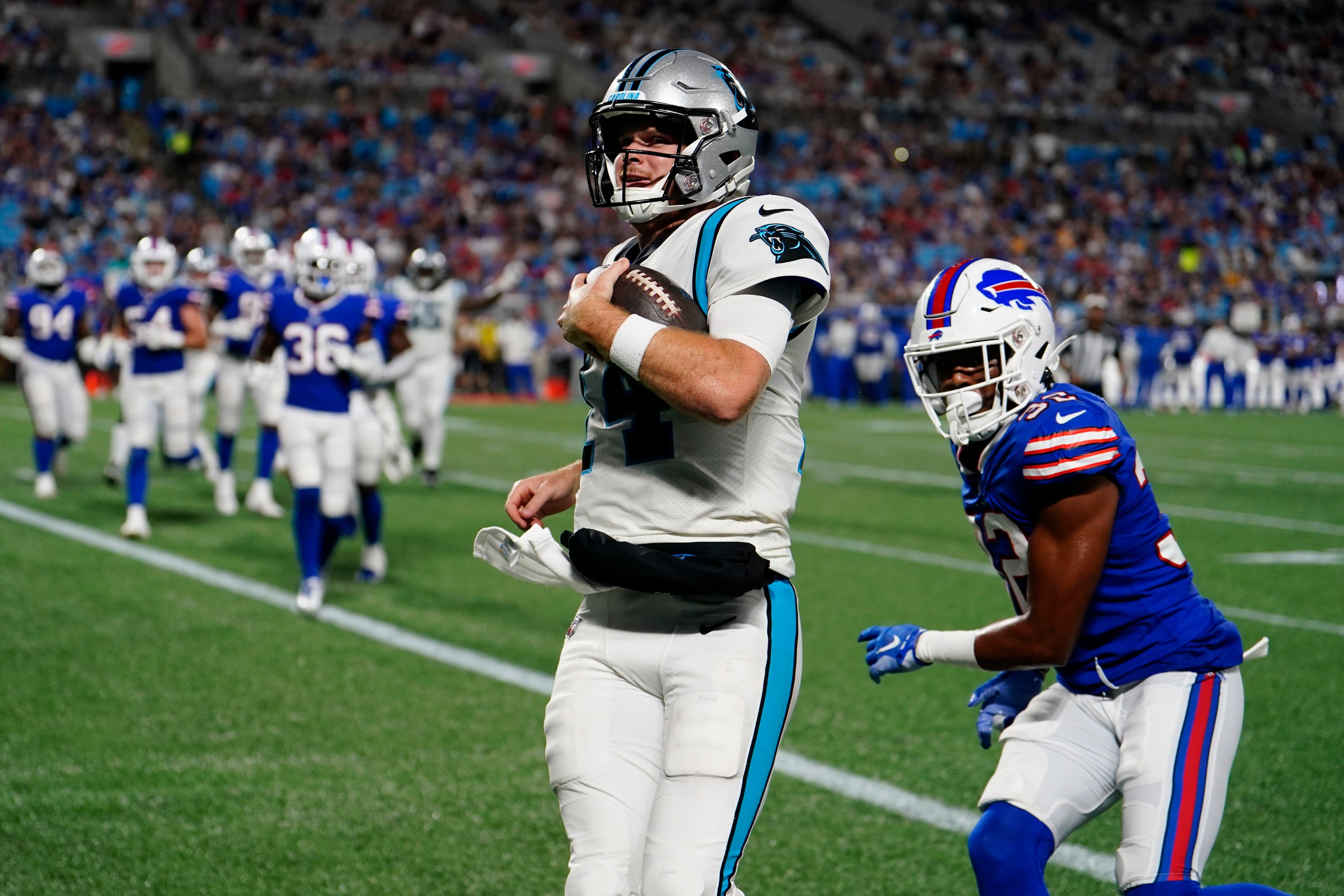 Mayfield throws 2 TD passes as Panthers defeat Bills 21-0