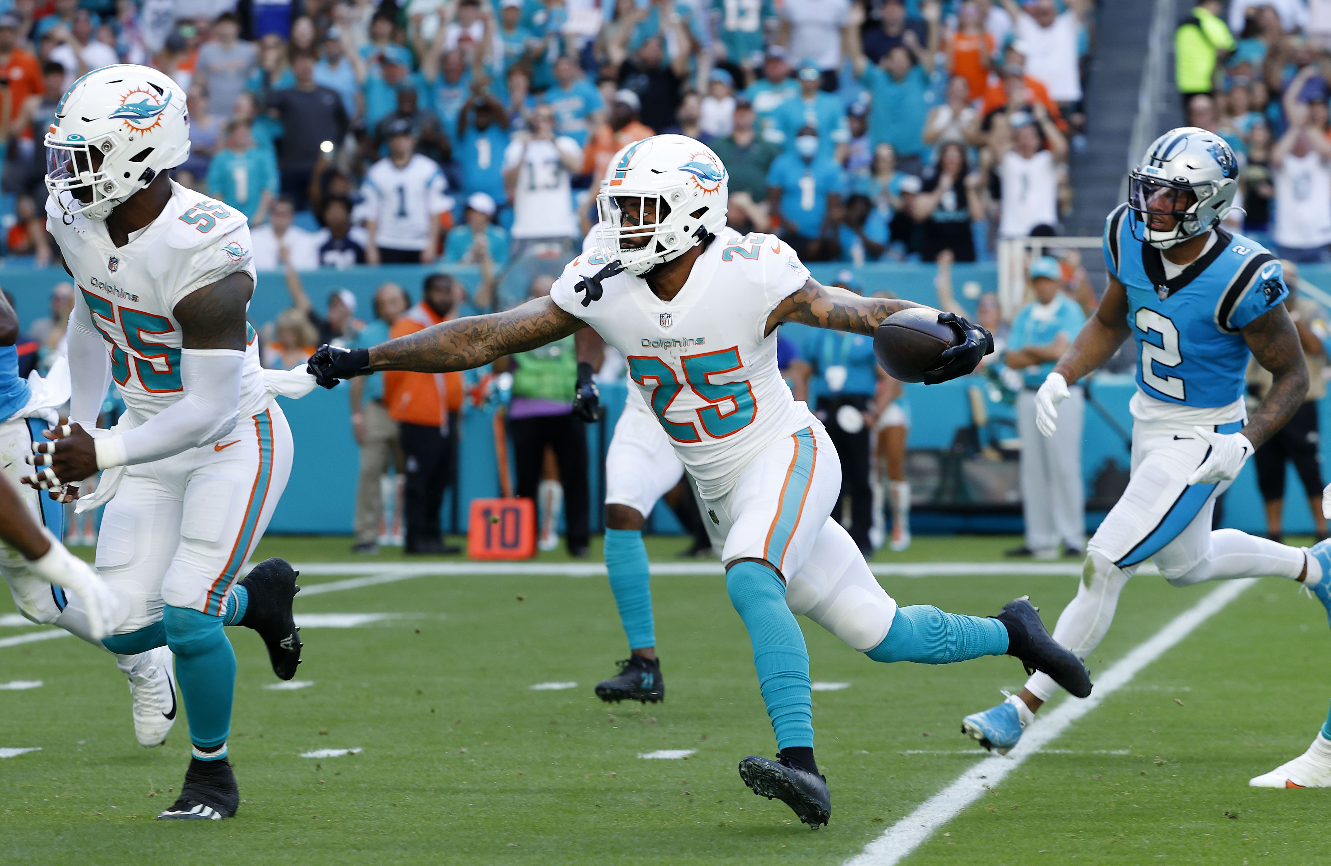 Panthers 33-10 Dolphins: Cam Newton's worst game of his career gives  Dolphins fourth straight win